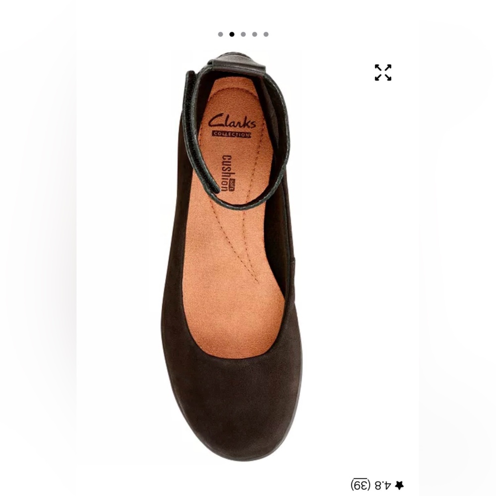 Clarks Black Mary Jane Flat with Cushioned Insole